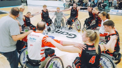 Der RSV Bayreuth feierte die Zweitligameisterschaft im Rollstuhl-Basketball. (Foto: Thorsten Ochs/ochsenfoto.de)