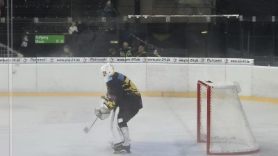 Nach seiner Pause am Freitag kehrte Stammgoalie Ilya Andryukhov heute im Auswärtsspiel bei den Stuttgart Rebels in den Kasten der onesto Tigers zurück. (Foto: Archiv/Denise Preis)