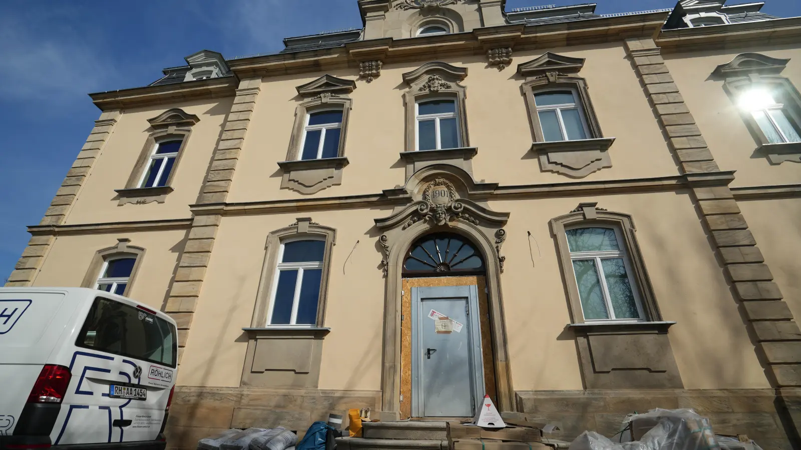 In der ehemaligen Leers’schen Villa werden unter anderem die Büros der Mitarbeiterinnen und Mitarbeiter untergebracht. (Foto: Stadt Bayreuth)