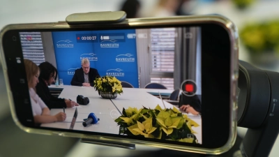 Oberbürgermeister Thomas Ebersberger gab beim Jahrespressegespräch einen weiten Ausblick auf 2025. (Foto: Stadt Bayreuth)