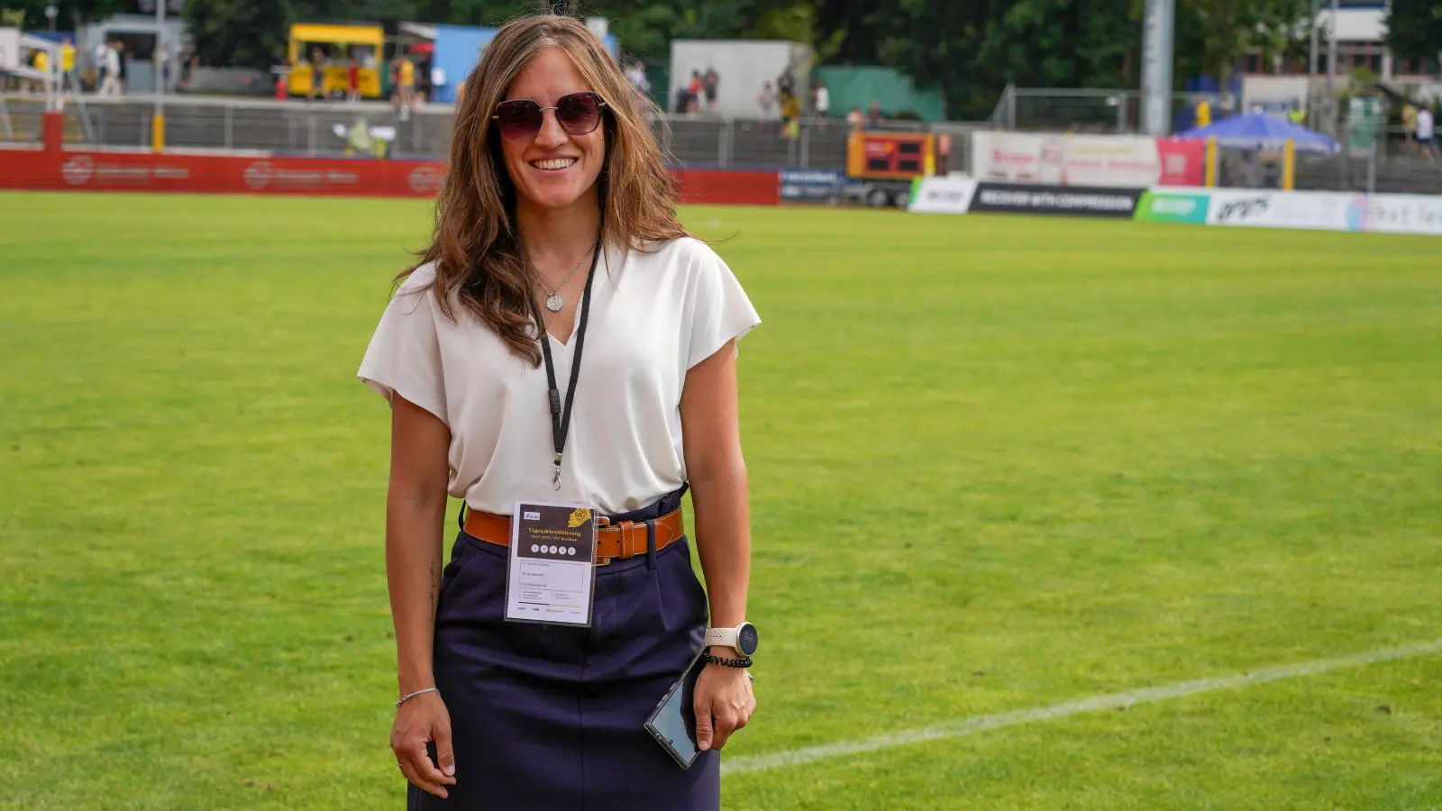 SpVgg-Geschäftsführerin Dr. Nicole Kalemba sprach nach dem Spiel in Vilzing von einem total unnötigen Unentschieden der Altstadt. (Foto: Archiv/sd)