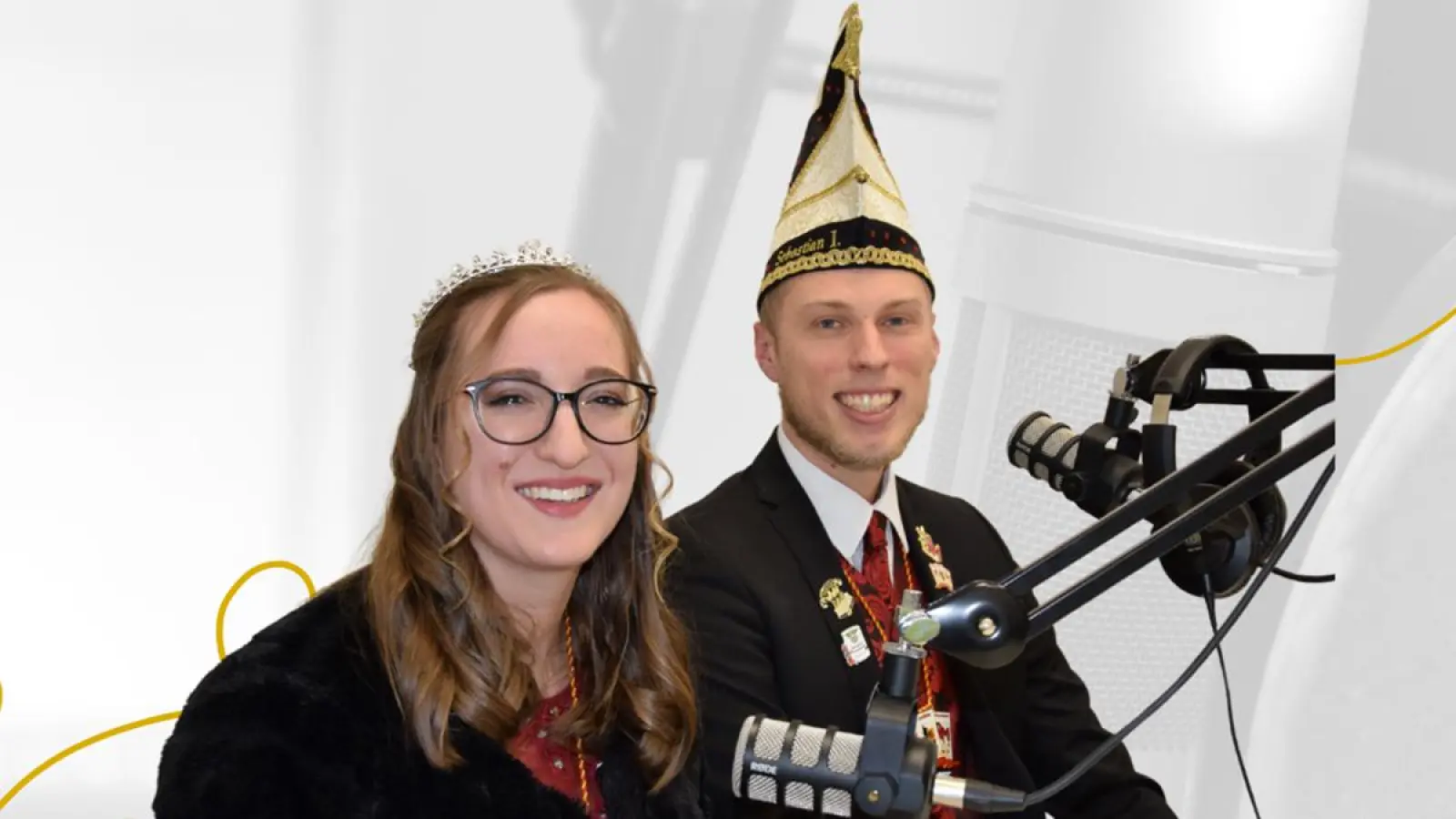 Das Bayreuther Prinzenpaar 2024: Melina I. und Sebastian I. zu Gast im inbayreuth Podcast. (Foto: Lenkeit)