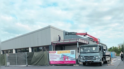 Kleines Gewerbegebiet am Ortseingang in Bindlach: Der Lebensmittel-Discounter Norma baut sein Filialnetz weiter aus.	 (Foto: jm)