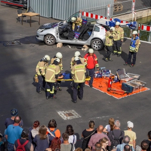 Am Tag der offenen Tür bei der Feuerwehr Bayreuth gab es für Groß und Klein viel zu bestaunen.  (Foto: sd)