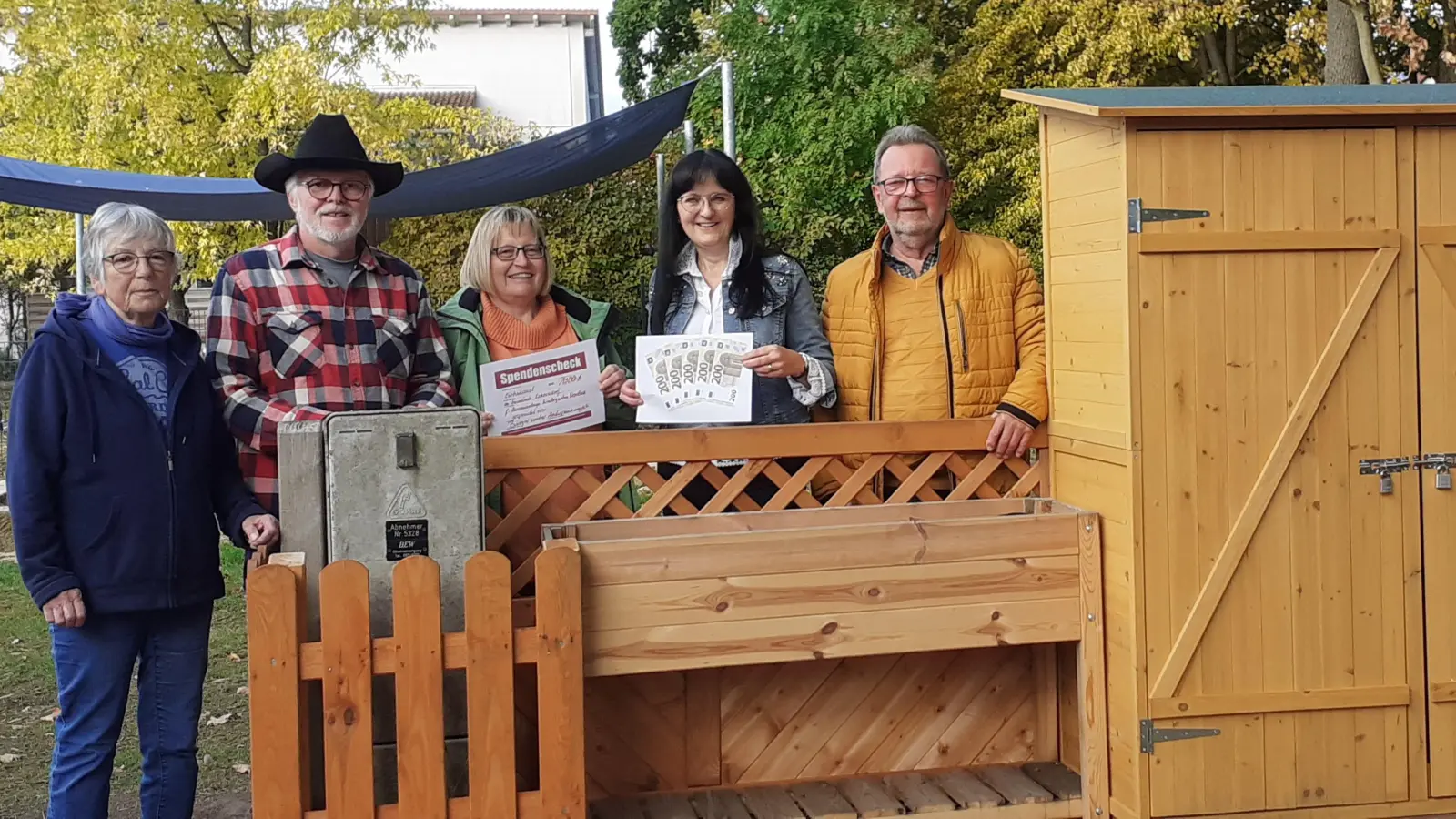 Im Bild v. l. n. r.: Renate und Reinhardt Schmidt, Anita Müller, Sybille Pichl und Manfred Präcklein. (Foto: Redaktion Eckersdorf)