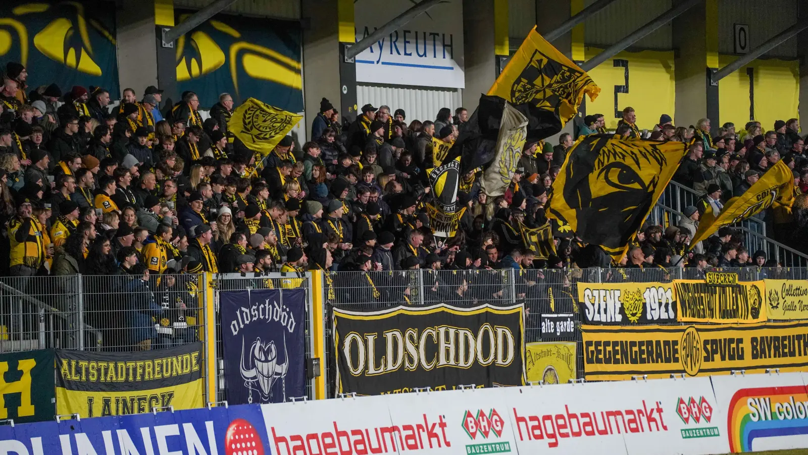 Auch gegen Kickers Würzburg setzt die SpVgg Bayreuth am Freitag wieder auf die große Unterstützung ihrer Fans. (Foto: Archiv/sd)