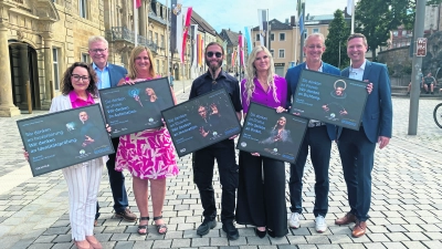 „Deine Bühne Bayreuth“: Die Plakat-Aktion präsentiert Leistungsträgerinnen und Leistungsträger aus den Bereichen Handwerk, Technologie und Dienstleistung.  (Foto: jm)