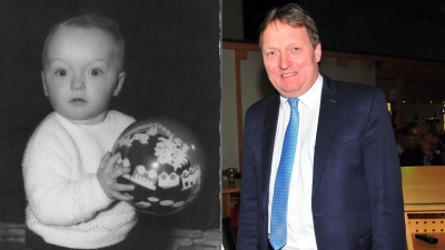 Karl Lappe vor fast sechs Jahrzehnten und heute: am 26. Juli wird der Bürgermeister 60 Jahre alt. (Foto: Redaktion)